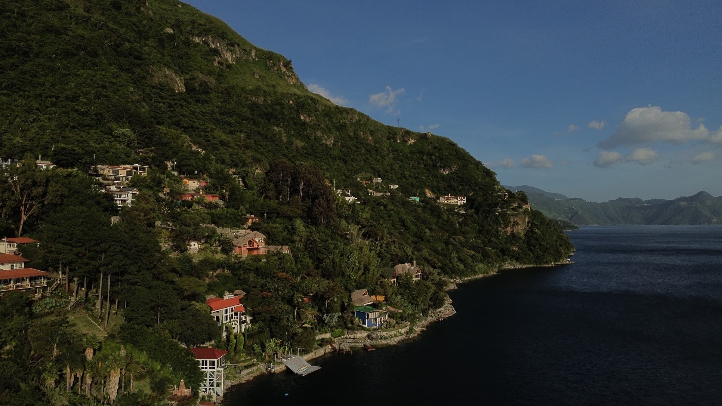 Hillside homes at Lake Atitlán